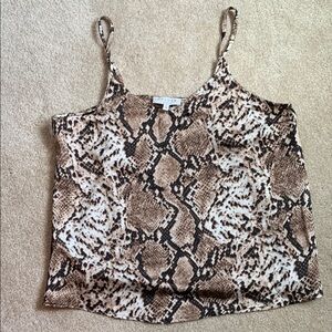 Hayden Brown and Black Snake Print Camisole